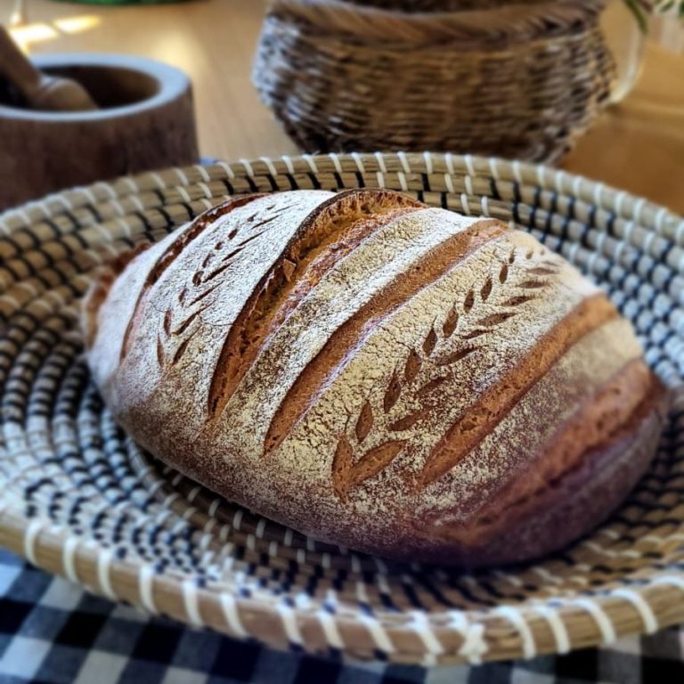 Pan artesanal de trigo